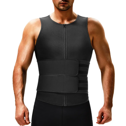 Men's Neoprene Sauna Suit with Waist Belt