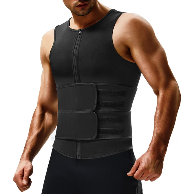 Men's Neoprene Sauna Suit with Waist Belt