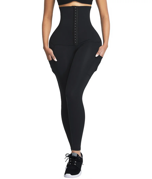 High Waist Leggings with Side Pockets